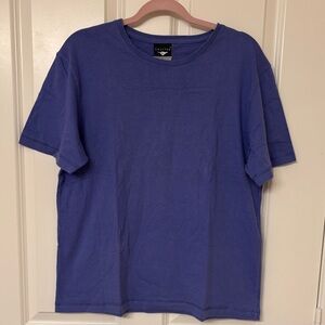 Vintage Cheetah brand Indigo Blue Short Sleeve Tee Size Medium Made in USA